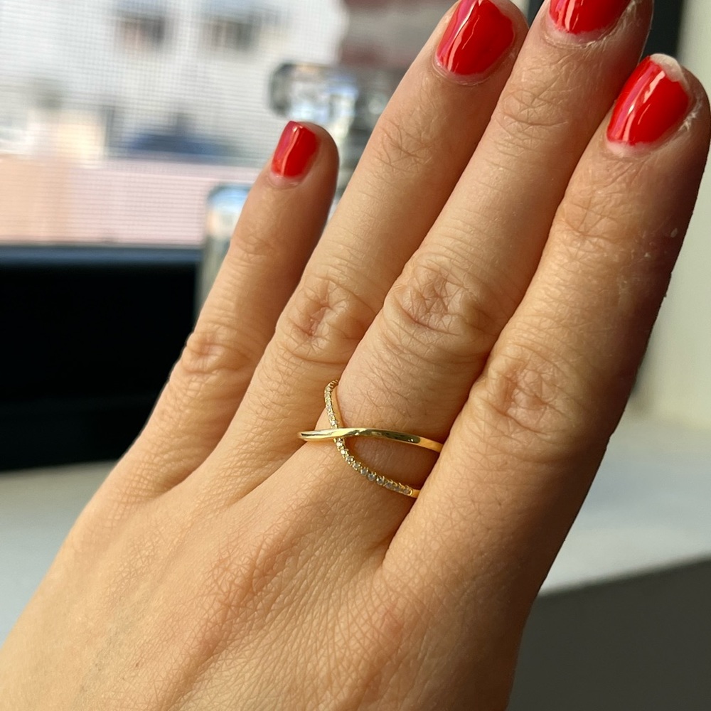 Infinity rings 14k Gold ring one size fit all